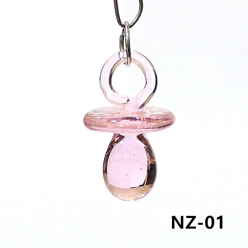 1PC Mini Glass Pacifier Charm  - Jewelry Making For Birthday Party 리뷰 및 가격
