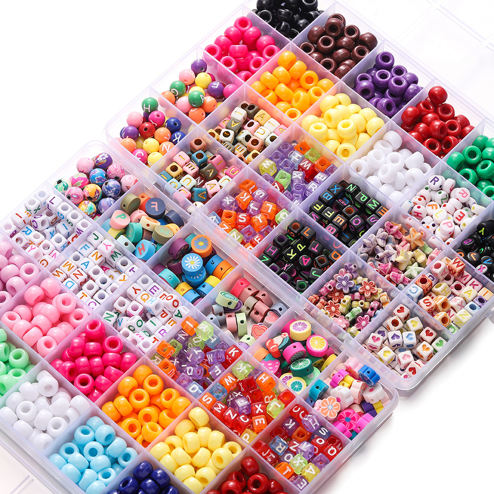 1 Box Colorful Acrylic Pony Be - Jewelry Making For Birthday Party 리뷰 및 가격