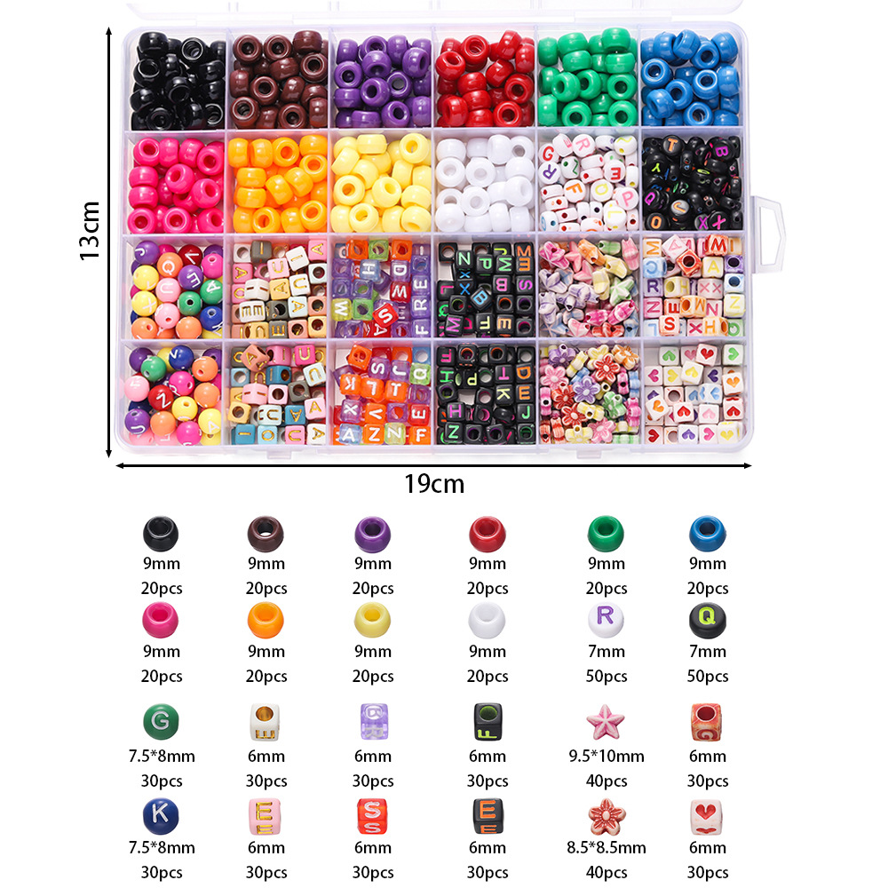 1 Box Colorful Acrylic Pony Be - Jewelry Making For Birthday Party 리뷰 및 가격