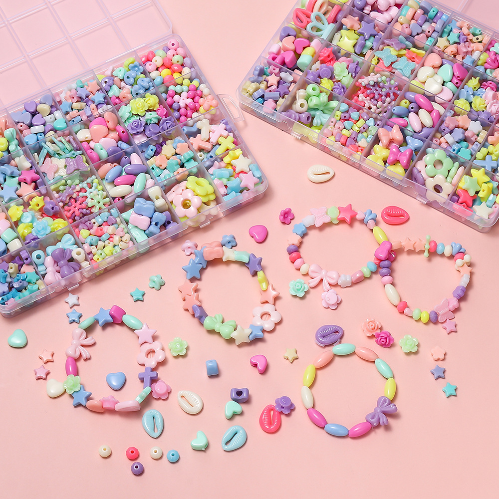 1 Box Colorful Acrylic Pony Be - Jewelry Making For Birthday Party 리뷰 및 가격