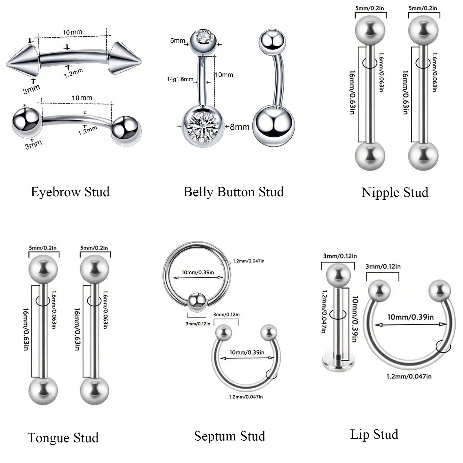 4pcs/Sets Professional Body Pi - Jewelry Making Kit Professional 리뷰 및 가격